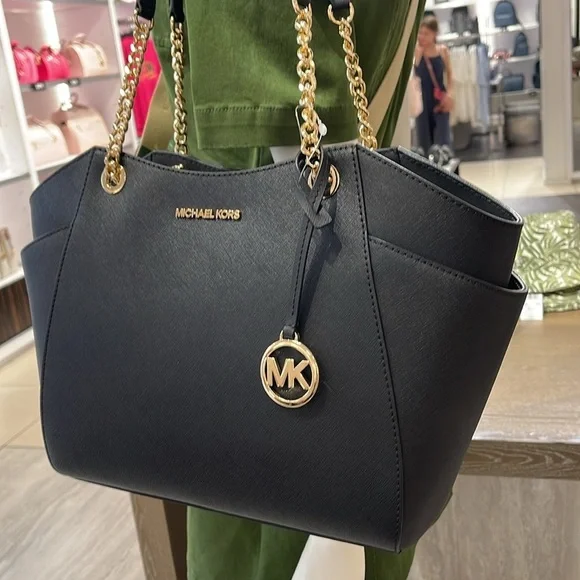 Michael Kors Jet Set Travel LG Chain Shoulder Tote - Picture 9 of 16